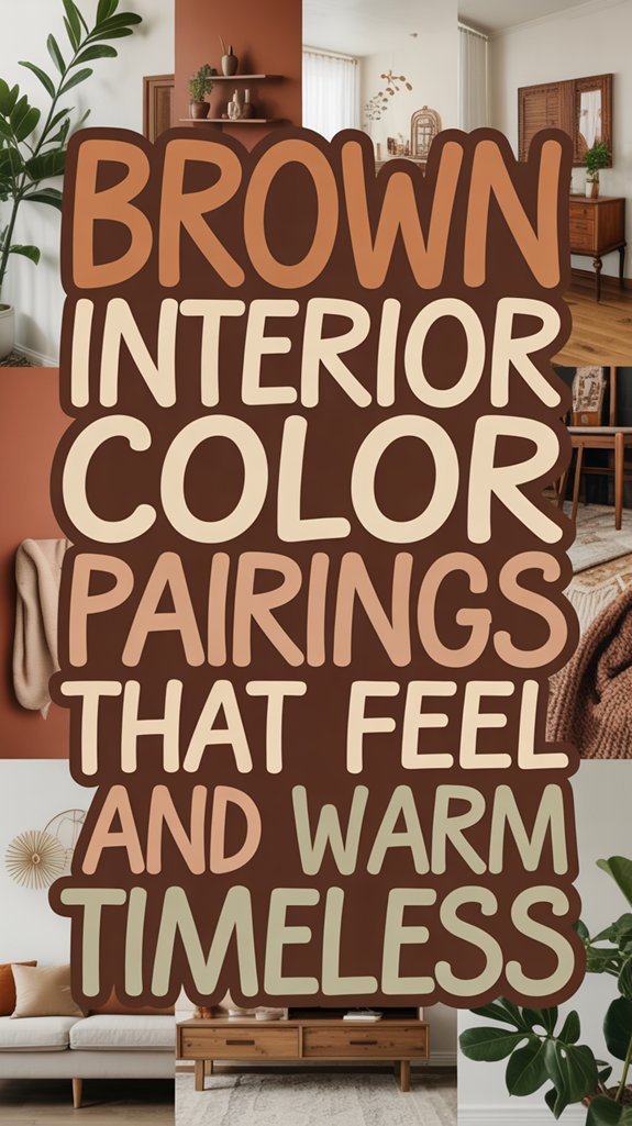Brown Interior Color Pairings That Feel Warm and Timeless - Home Stylistica