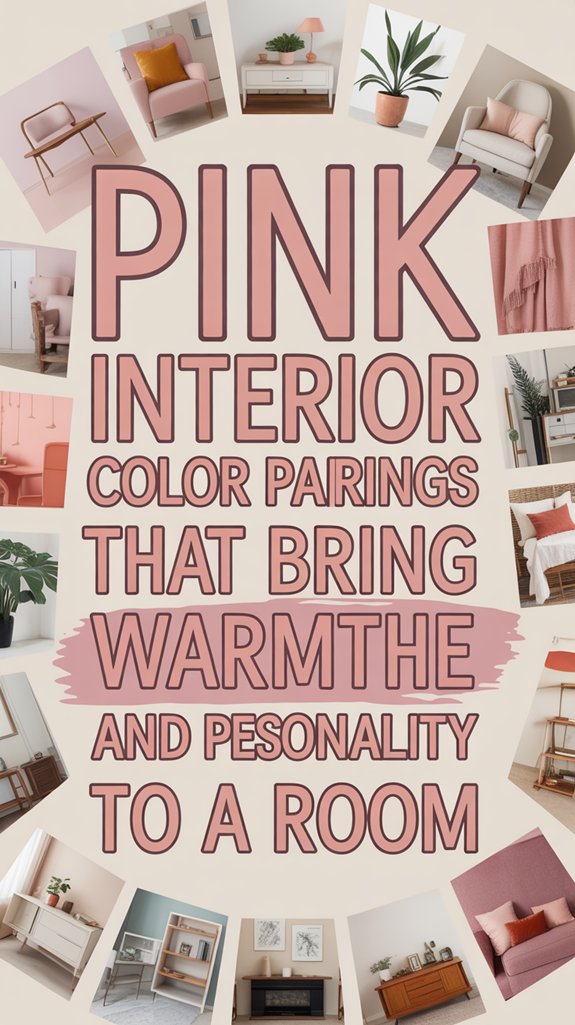 warm vibrant pink interiors
