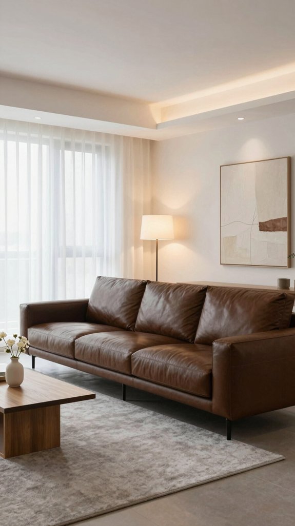 warm white brightens dark brown