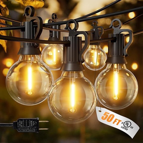 10 Best Outdoor Fairy Lights to Light Up Any Backyard 7 waterproof 50 ft string lights