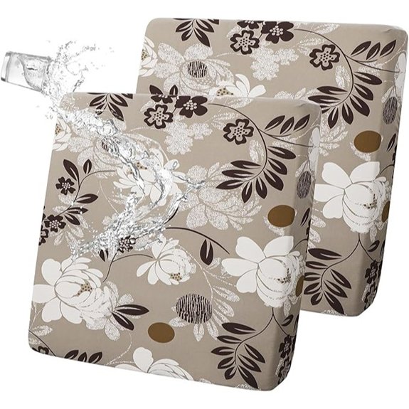 waterproof floral patio cushion