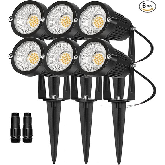 waterproof led landscape spotlights pack