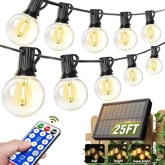 waterproof solar string lights