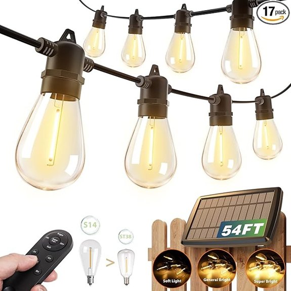 waterproof solar string lights