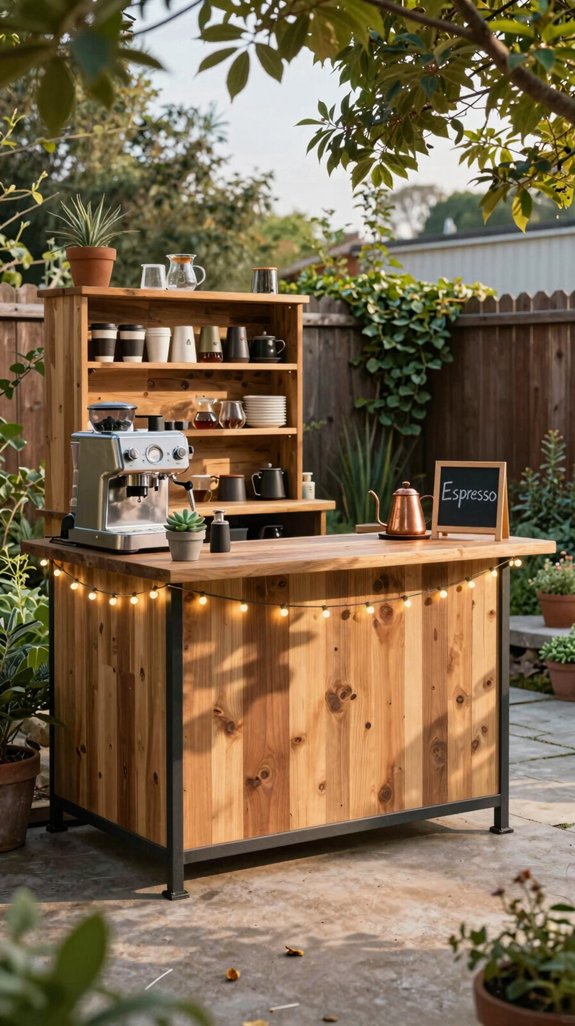 weather proof modular barista workstation