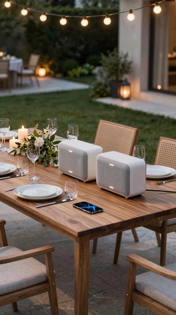 21 Backyard Dinner Party Ideas for Stylish Outdoor Entertaining 9 weather proof multi room audio