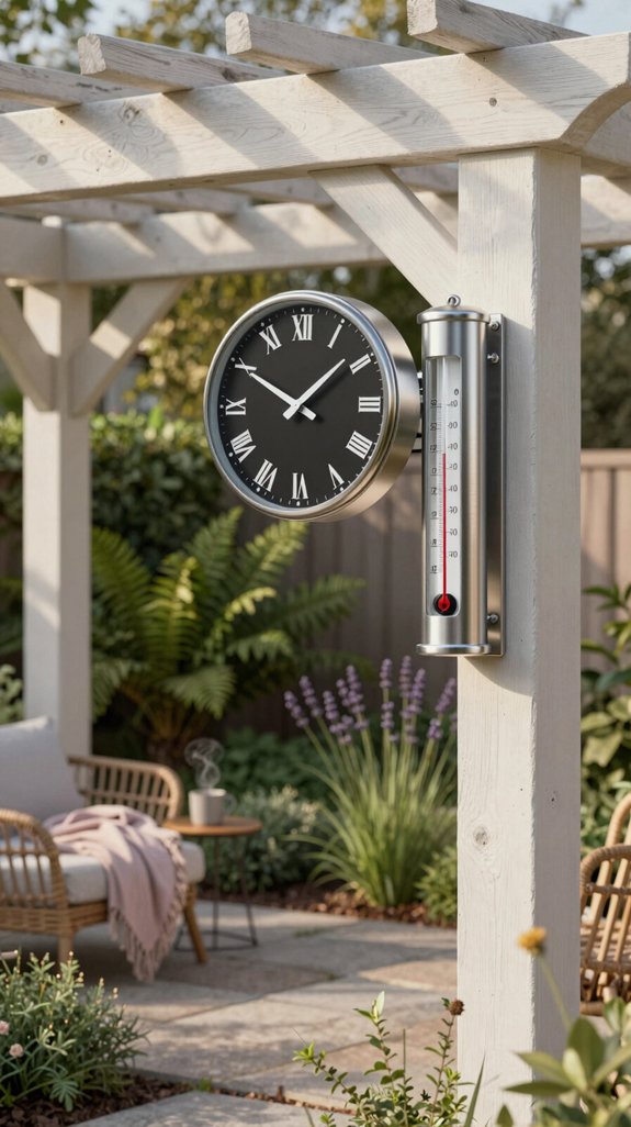 weather proof smart outdoor clock