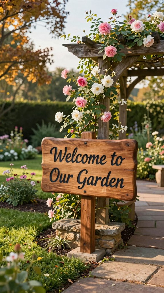 27 Backyard Garden Ideas for a Beautiful Outdoor Retreat 28 weather resistant personalized signage