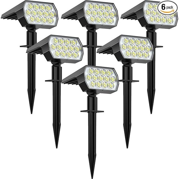 welalo 6 pack solar spot lights