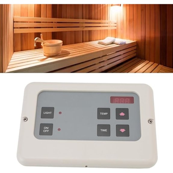 white wall mount steam controller