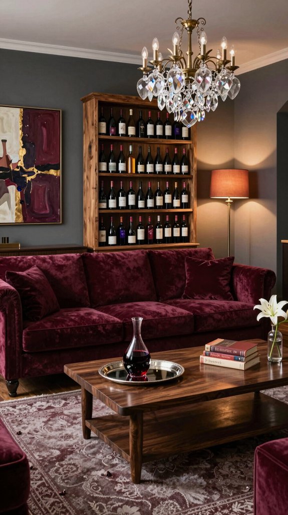 Wine Color Pairings for Deep and Elegant Interior Design 21 wine inspired interior checklist