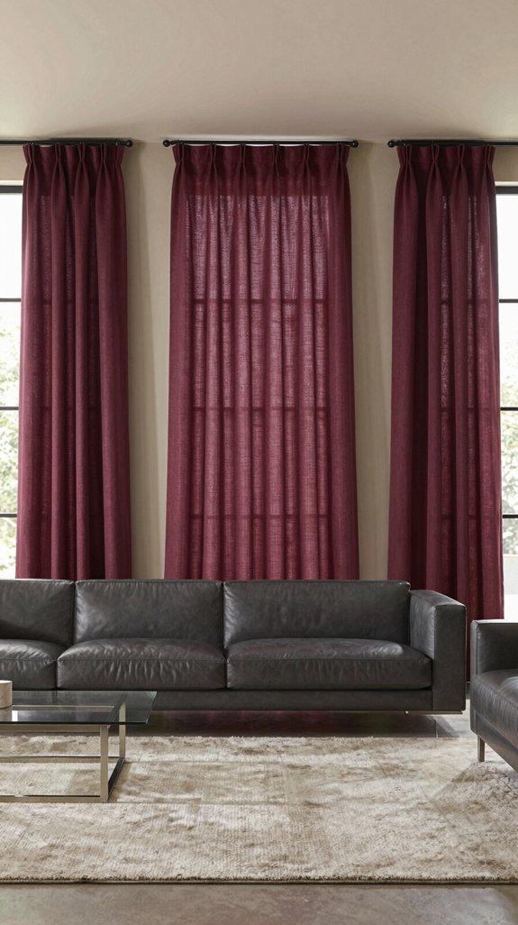 Wine Color Pairings for Deep and Elegant Interior Design 11 wine inspired window d cor