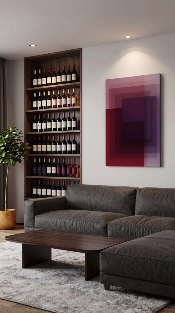 Wine Color Pairings for Deep and Elegant Interior Design 16 wine tinted spatial depth
