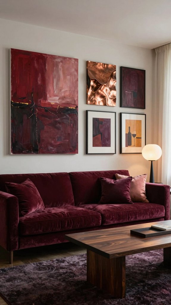 Wine Color Pairings for Deep and Elegant Interior Design 13 wine tuned art d cor