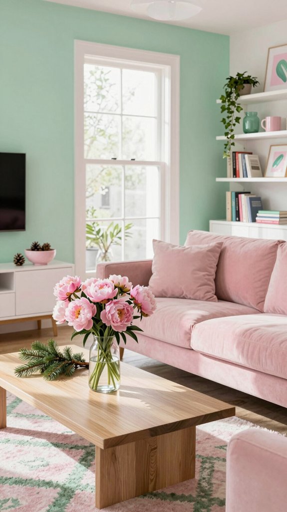 winterized pink green transformation