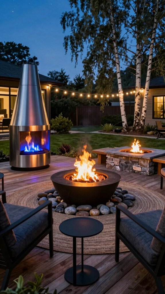 wood burning fire pit oasis
