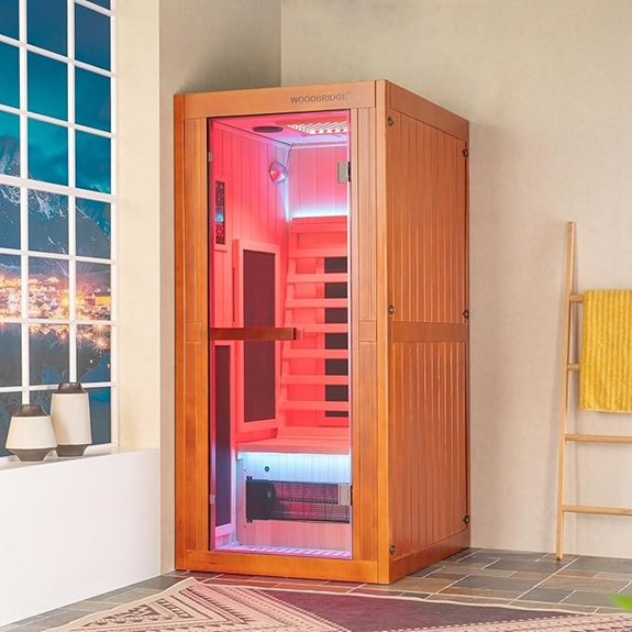 woodbridge personal japanese cedar sauna