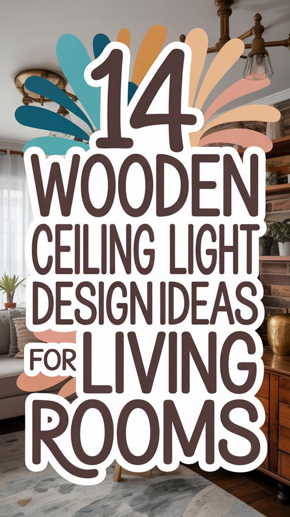 14 Wooden Ceiling Light Design Ideas for Living Rooms 1 wooden ceiling light designs
