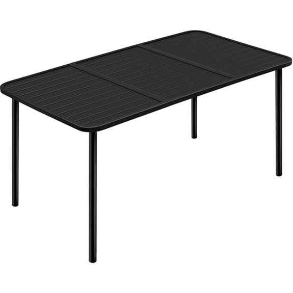 10 Best Outdoor Dining Tables That Turn Every Meal Into a Backyard Celebration 3 yaheetech six person patio table