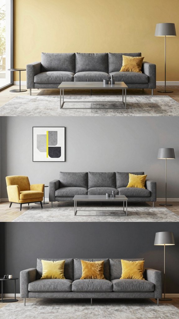 Yellow and Grey Interior Color Combinations That Feel Modern - Home ...