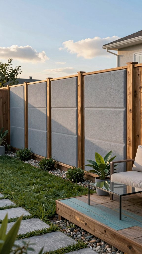 acoustic foam fence panels