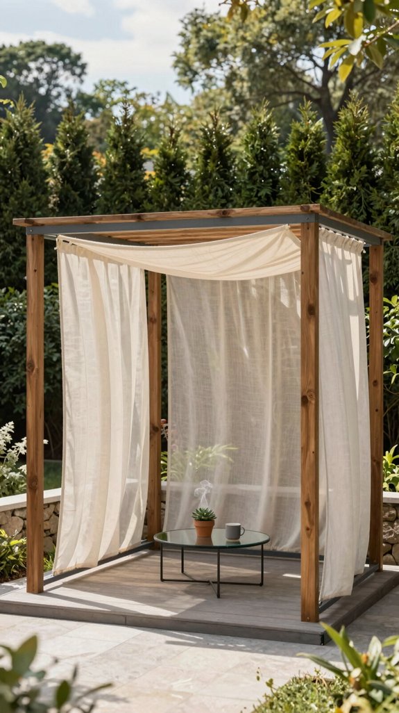 adjustable shaded pergola canopy
