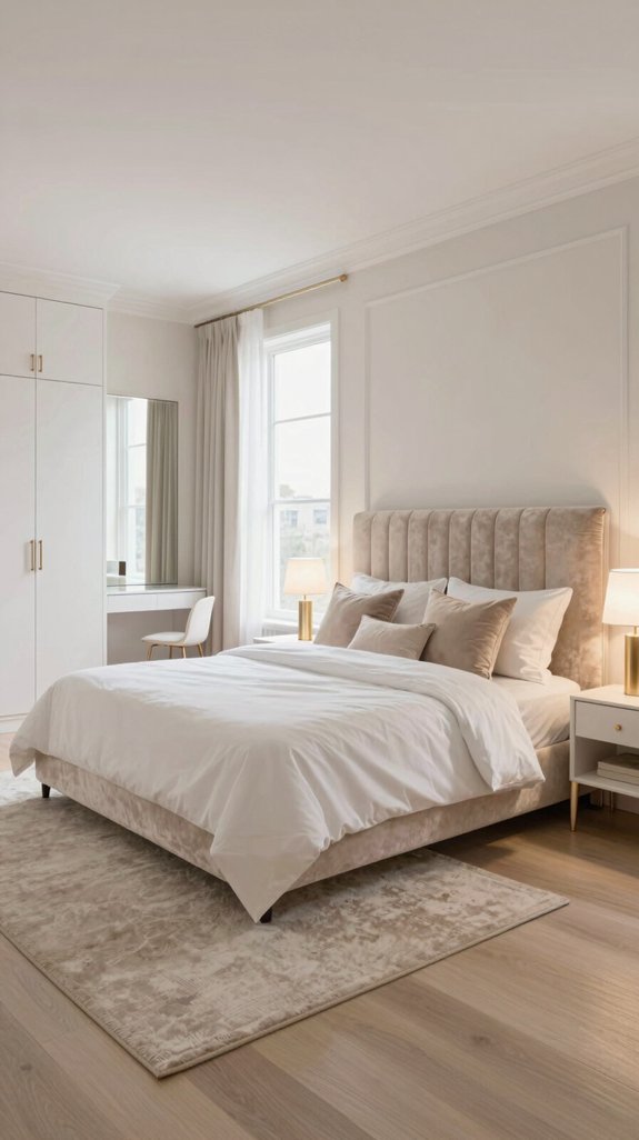 airy sophisticated champagne white sanctuary