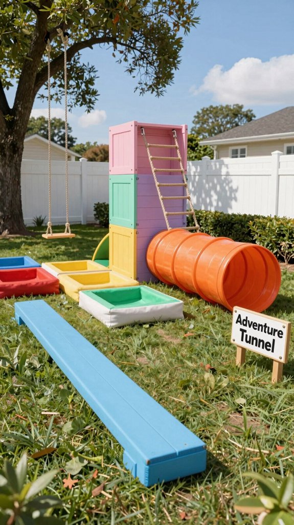 21 Kids Backyard Ideas for Fun Outdoor Play Areas 5 backyard adventure obstacle course
