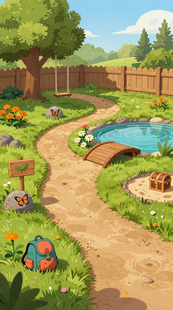 21 Kids Backyard Ideas for Fun Outdoor Play Areas 14 backyard nature scavenger hunt map
