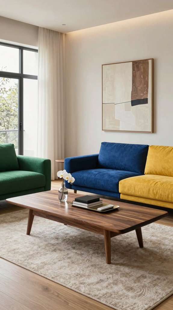 Walnut Furniture Color Combinations That Feel Elegant and Balanced 18 balanced walnut with muted boldness
