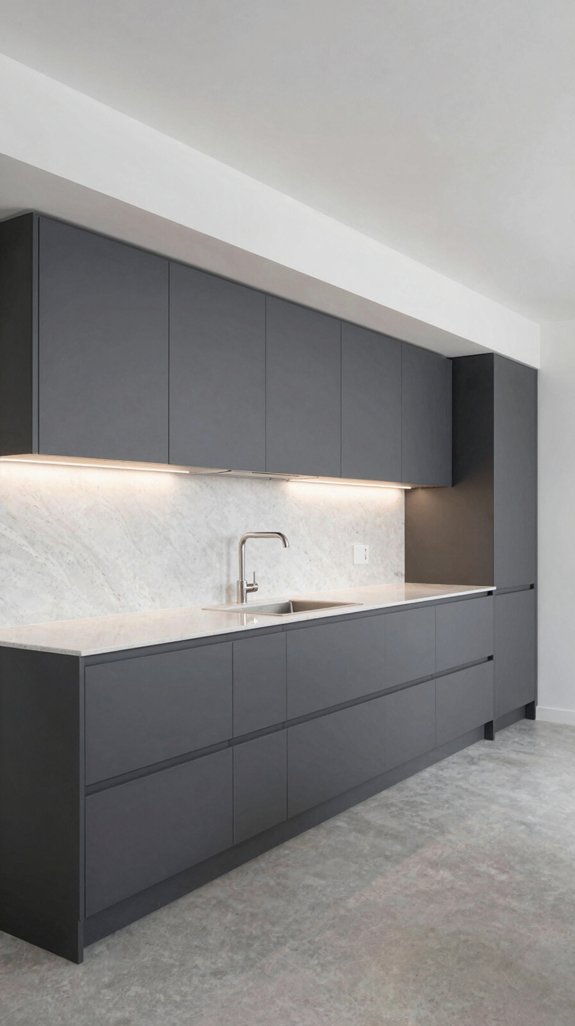 bold navy kitchen elegance