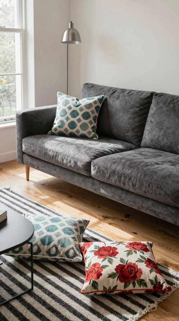 bold patterns anchor sofa