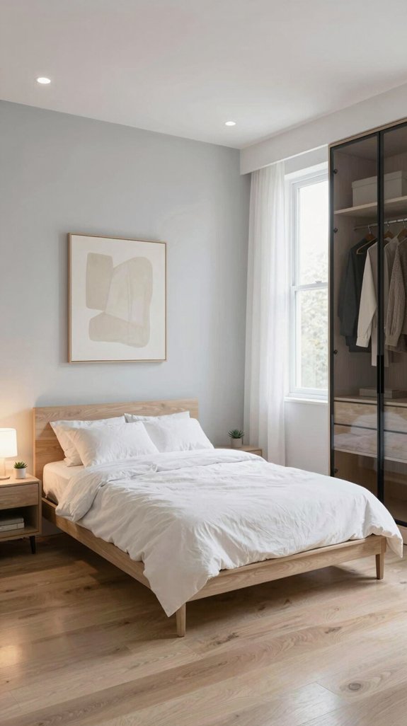 borrowed light bedroom design