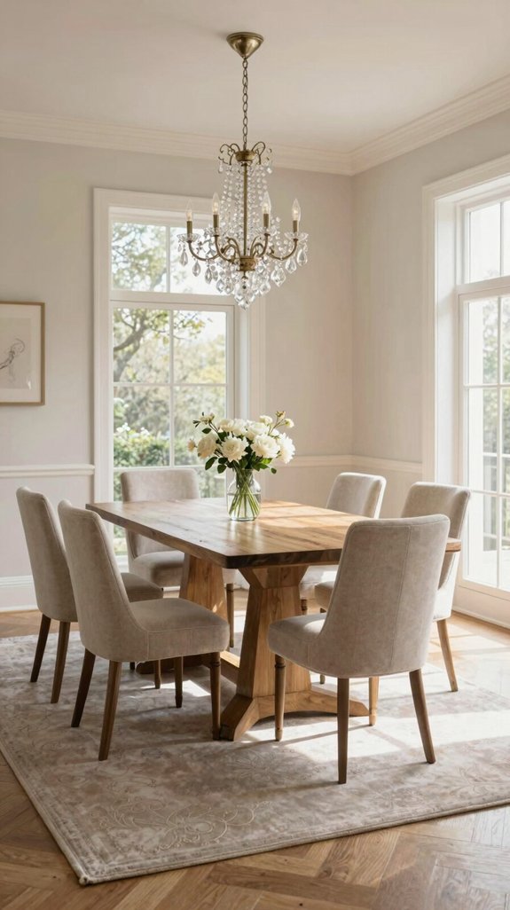 borrowed light dining ambiance