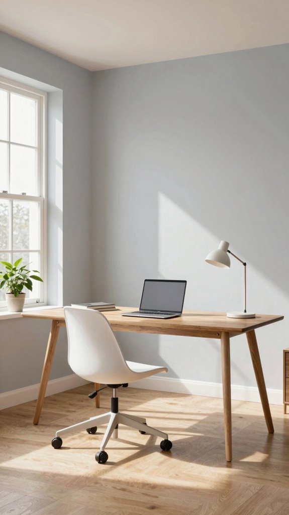 borrowed light home office