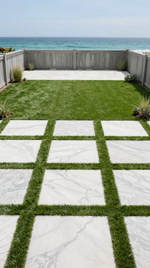bright green turf marble