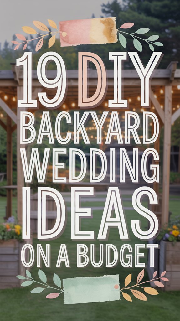 budget friendly backyard wedding ideas