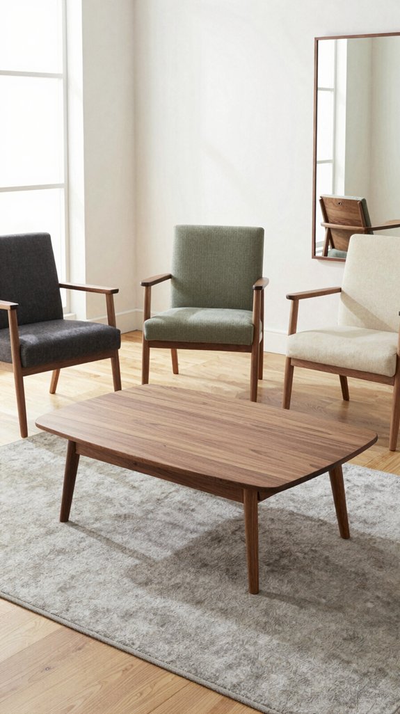 Walnut Furniture Color Combinations That Feel Elegant and Balanced 19 budget friendly color testing