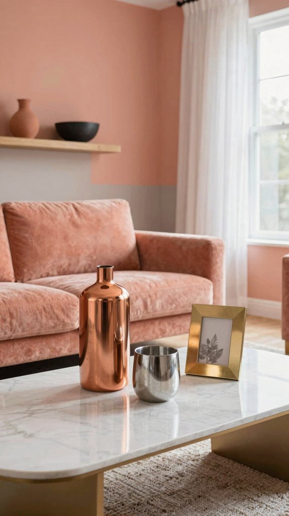 budget friendly metallic accents
