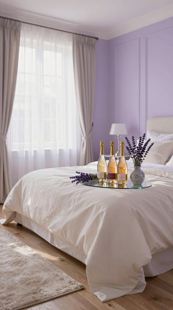 champagne lavender soft elegance