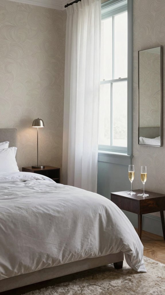 champagne textured wall elegance