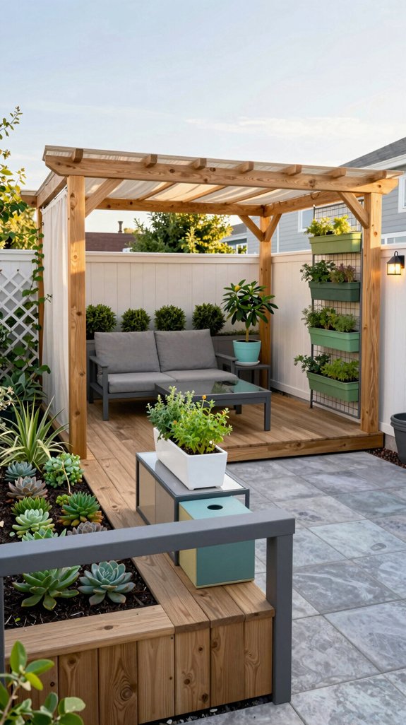 compact backyard modular oasis
