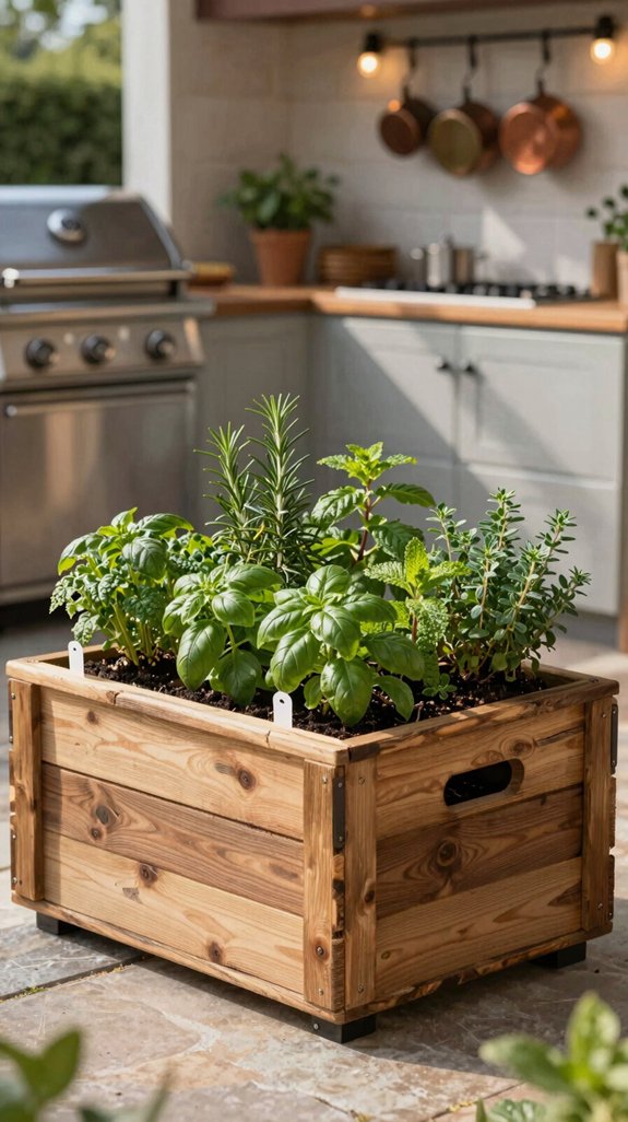 compact modular herb garden