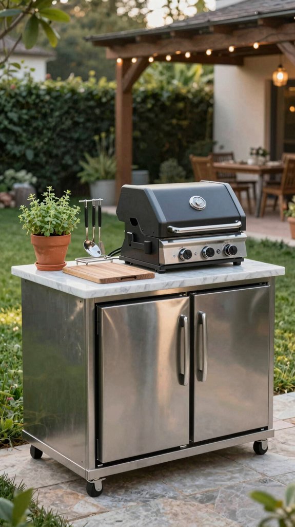 compact modular weather resistant prep station