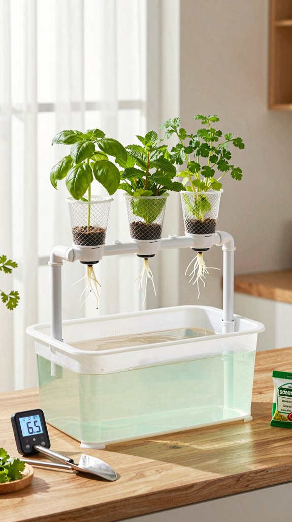 compact nft hydroponic system