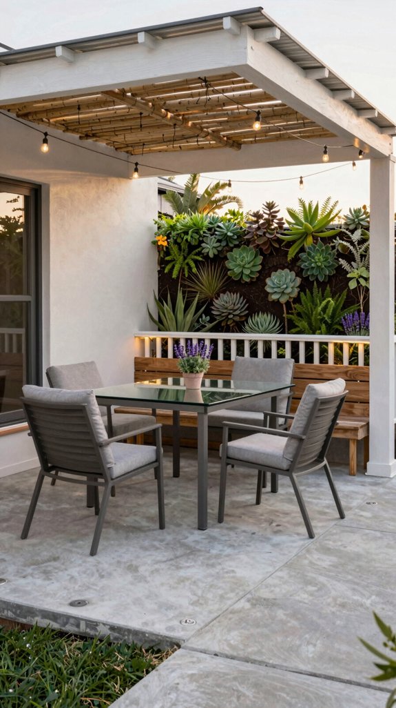 21 Backyard Patio Design Layout Ideas for Functional Spaces 3 compact open concept patio dining