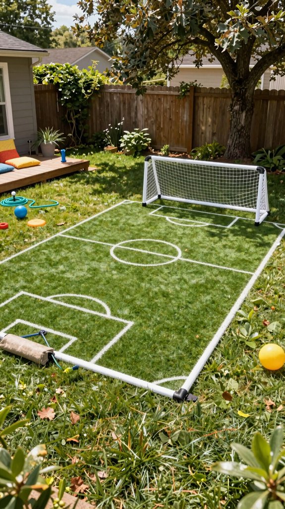 21 Kids Backyard Ideas for Fun Outdoor Play Areas 4 compact safe portable soccer