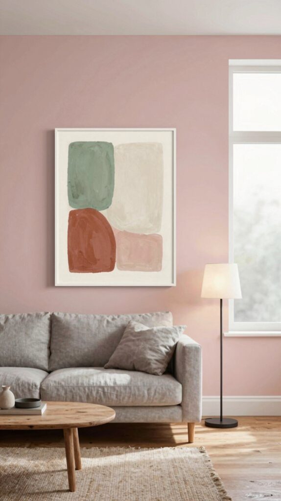 complementary soft pink hues