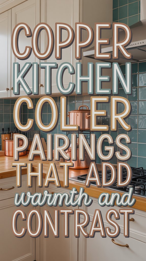 copper accents warm contrast