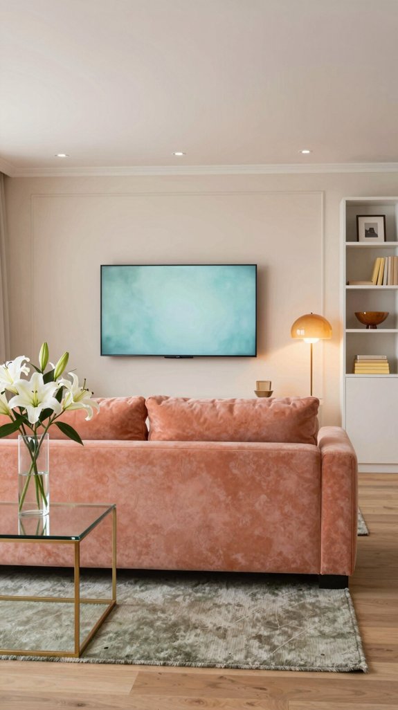 coral peach accent strategy
